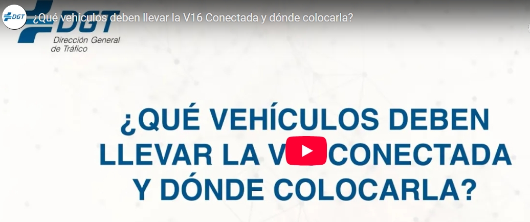 ¿Qué vehículos deben llevar la V16 Conectada y dónde colocarla?